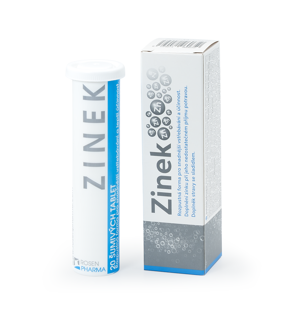 Zinek &scaron;umiv&eacute; tablety