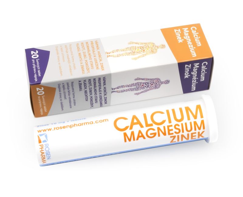 Calcium, Magnezium, Zinek - &scaron;umiv&eacute; tablety