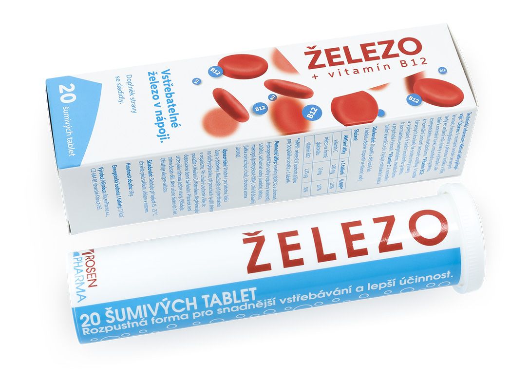 Železo - šumivé tablety