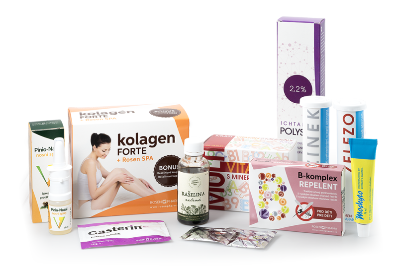 Produkty společnosti RosenPharma