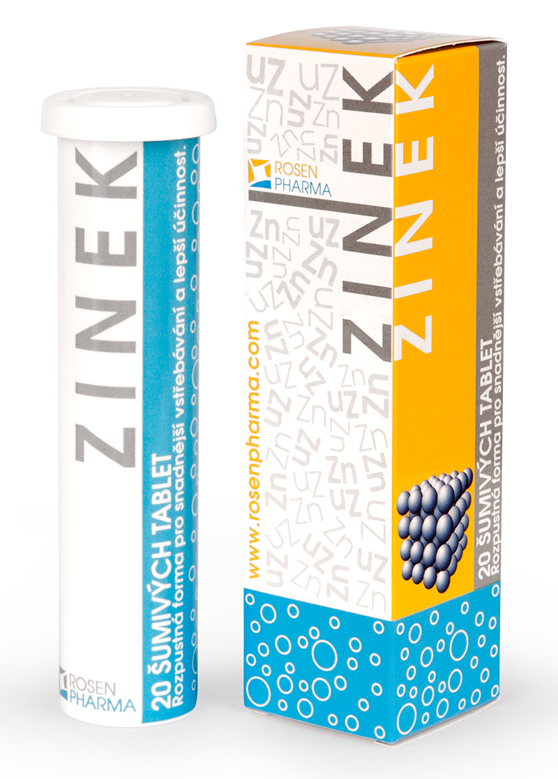 Zinek - šumivé tablety