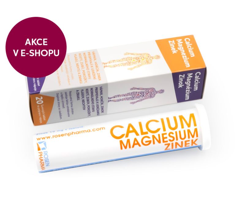 Calcium, Magnezium, Zinek - šumivé tablety
